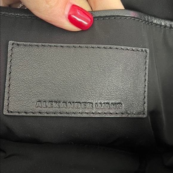 ALEXANDER WANG mini black leather backpack main image 6